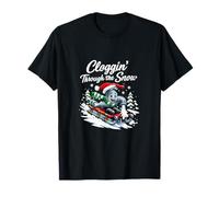 Graphisme de Jeu de Mots Cloggin Through The Snow Plumber Pipe T-Shirt