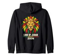Graphisme de la Couronne Rastafari du Lion de Juda Zion Sweat à Capuche