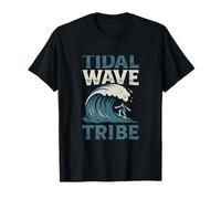 Graphisme de l'équipement de Surf Tidal Wave Tribe Beach Squad T-Shirt