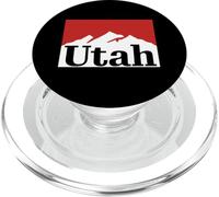 Graphisme de Montagne Vintage de Style Urbain des années 90 de l'Utah PopSockets PopGrip pour MagSafe