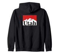 Graphisme de Montagne Vintage de Style Urbain des années 90 de l'Utah Sweat à Capuche