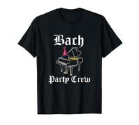 Graphisme de Musique Gothique pour Piano Bach Party Crew T-Shirt