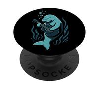 Graphisme de Musique océanique pour Guitare Manatee PopSockets PopGrip Adhésif