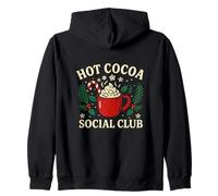 Graphisme de Noël d'hiver Confortable du Hot Cocoa Social Club Sweat à Capuche