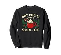 Graphisme de Noël d'hiver Confortable du Hot Cocoa Social Club Sweatshirt