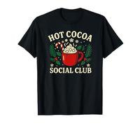 Graphisme de Noël d'hiver Confortable du Hot Cocoa Social Club T-Shirt