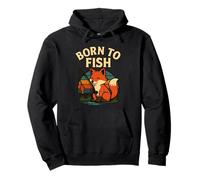 Graphisme de pêche au Renard Mignon de Born to Fish Sweat à Capuche