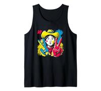 Graphisme de Personnage Pop Western rétro Cowgirl Double Peace Débardeur