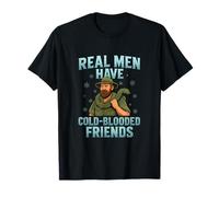 Graphisme de reptiles pour vrais hommes qui ont des amis de sang-froid T-Shirt