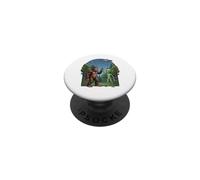Graphisme de Science-Fiction Bigfoot Alien High Five sur Les ovnis PopSockets PopGrip Adhésif