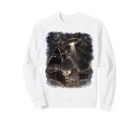Graphisme de Science-Fiction Vintage Western UFO Cowboy Alien Desert Sweatshirt
