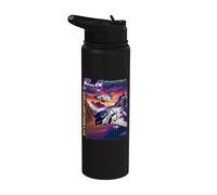 Graphisme de style F-4 Phantom II Jet Y2K Stainless Steel Insulated Water Bottle
