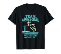 Graphisme de Team Awesome Dive in Headfirst Pool Party T-Shirt