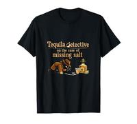 Graphisme de Tequila Detective Missing Salt Party Crew T-Shirt