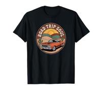 Graphisme de Voiture rétro Road Trip Soul dans Le désert T-Shirt