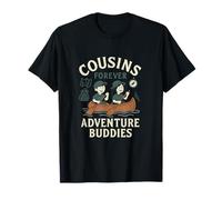 Graphisme d'équipage de canoë de Camping Cousins Forever Adventure Buddies T-Shirt
