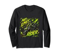 Graphisme Dirt Bike Action Rider Extreme Motion Manche Longue