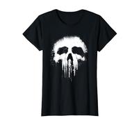 Graphisme du Logo Scary Grungy Skull de Marvel The Punisher T-Shirt, Femme, Noir, XL