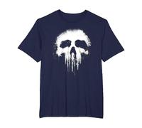 Graphisme du Logo Scary Grungy Skull de Marvel The Punisher T-Shirt, Homme Grandes Tailles, Bleu Marine, 6X Tall
