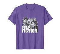 Graphisme emblématique de la Distribution de Films PAPL2625 T-Shirt, Homme, Violet Chiné, M