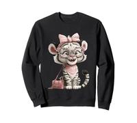 Graphisme en Forme de Petit Tigre Kawaii, Personnage félin et Chat Sweatshirt