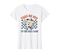 Graphisme Estival de Baseball Vintage Take Me Out to The Ball T-Shirt Graphique avec Valeur