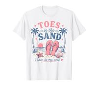 Graphisme Estival Peace in My Soul Beach Toes in The Sand T-Shirt