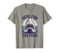 Graphisme Funny Great White Here for The Food Vintage Shark T-Shirt