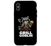 Graphisme Funny Grill Goblin Raccoon BBQ Coque pour iPhone X/XS