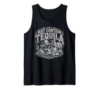 Graphisme Funny May Contain Tequila Western Skull Débardeur