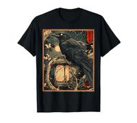 Graphisme gothique japonais Ukiyo-e Krow Keeper of the Light T-Shirt