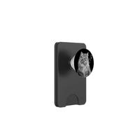 Graphisme Grunge Funny House Cat Smoking Y2K PopSockets PopWallet pour MagSafe