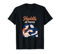 Graphisme Huddle at Home Sports Mom Dad Circle T-Shirt