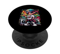 Graphisme illustrant Graffiti Cool Hip Hop Guy PopSockets PopGrip Adhésif