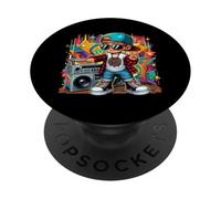 Graphisme illustrant Graffiti Cool Hip Hop Guy PopSockets PopGrip Adhésif
