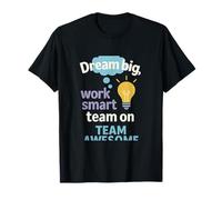 Graphisme Impressionnant de Dream Big Work Smart Team T-Shirt
