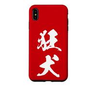 Graphisme Kanji Japonais Cool '狂犬' (Chien enragé) Coque pour iPhone XS Max