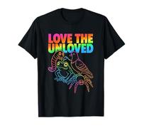 Graphisme Love The Unloved Rainbow Frog Spider Pigeon Worm T-Shirt