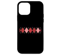 Graphisme marron, rouge, bordeaux, diamants vieillis Coque pour iPhone 12 mini