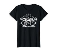 Graphisme Minimaliste Bikepacking Gravel Trail T-Shirt Graphique avec Valeur