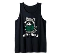 Graphisme Minimaliste Keep It Simple Raccoon Débardeur