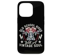 Graphisme Old Retro School Rider Vintage Soul Biker Rider Coque pour iPhone 13 Pro