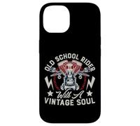 Graphisme Old Retro School Rider Vintage Soul Biker Rider Coque pour iPhone 14