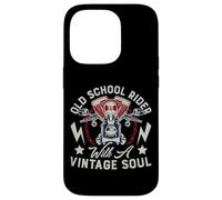 Graphisme Old Retro School Rider Vintage Soul Biker Rider Coque pour iPhone 14 Pro