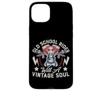 Graphisme Old Retro School Rider Vintage Soul Biker Rider Coque pour iPhone 15 Plus