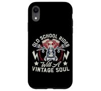 Graphisme Old Retro School Rider Vintage Soul Biker Rider Coque pour iPhone XR