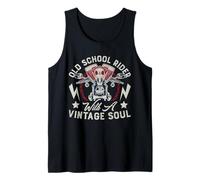 Graphisme Old Retro School Rider Vintage Soul Biker Rider Débardeur