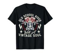 Graphisme Old Retro School Rider Vintage Soul Biker Rider T-Shirt