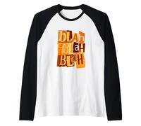 Graphisme Orange Blah-X3 Orange Manche Raglan