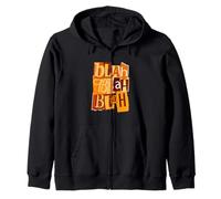Graphisme Orange Blah-X3 Orange Sweat à Capuche